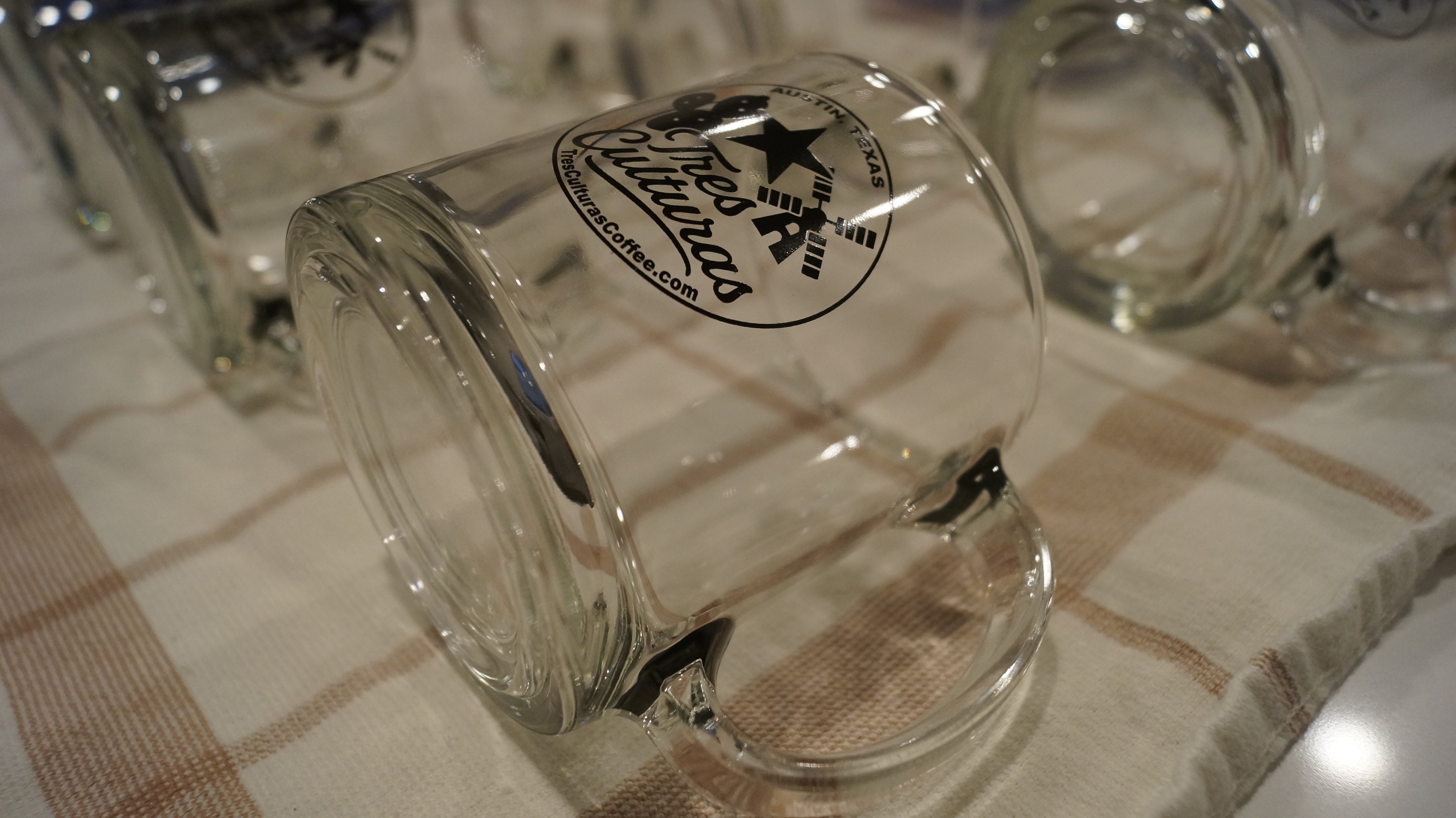 The Tres Culturas Glass Coffee Mug (ideal for Aeropress)