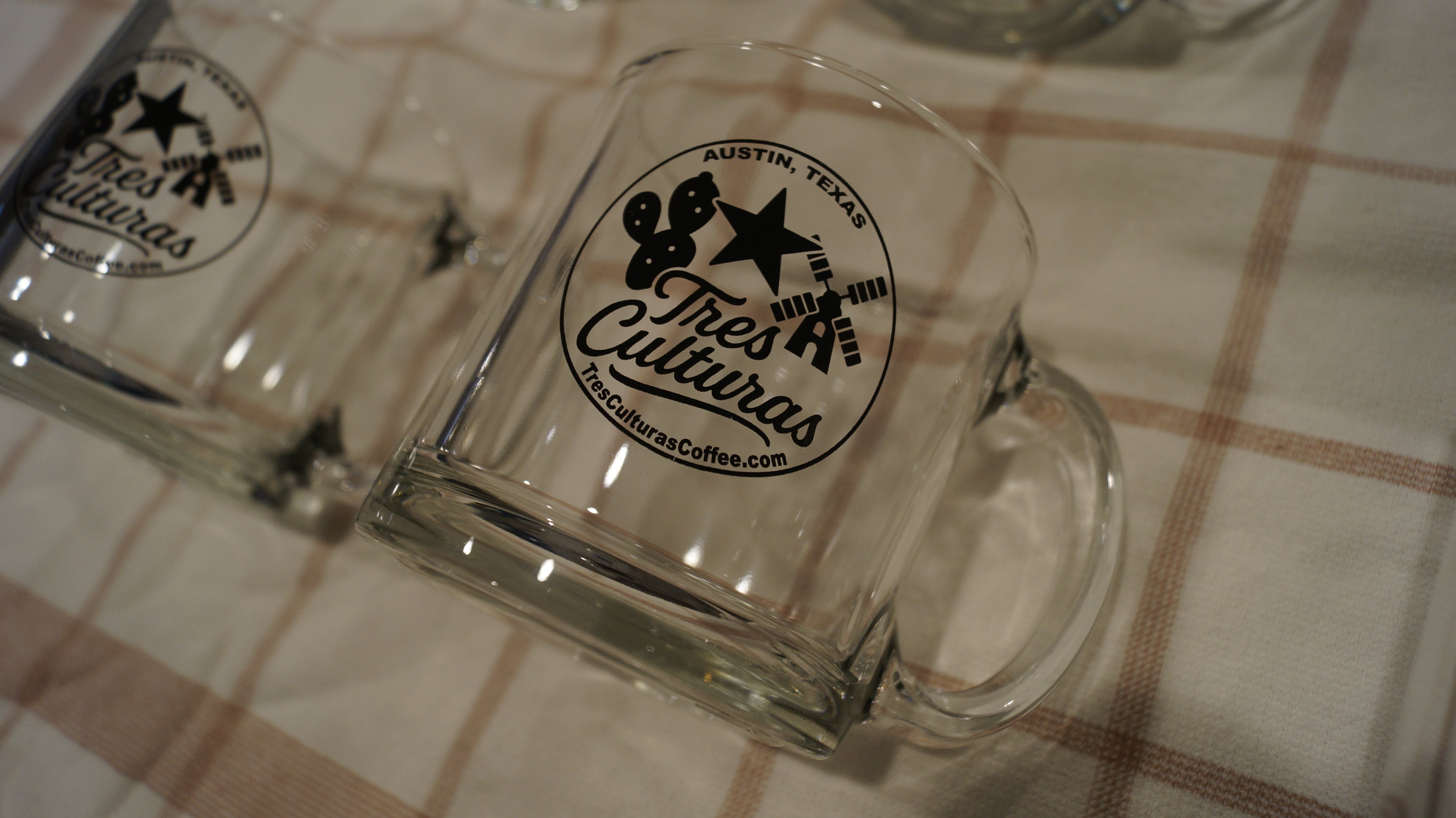 The Tres Culturas Glass Coffee Mug (ideal for Aeropress)