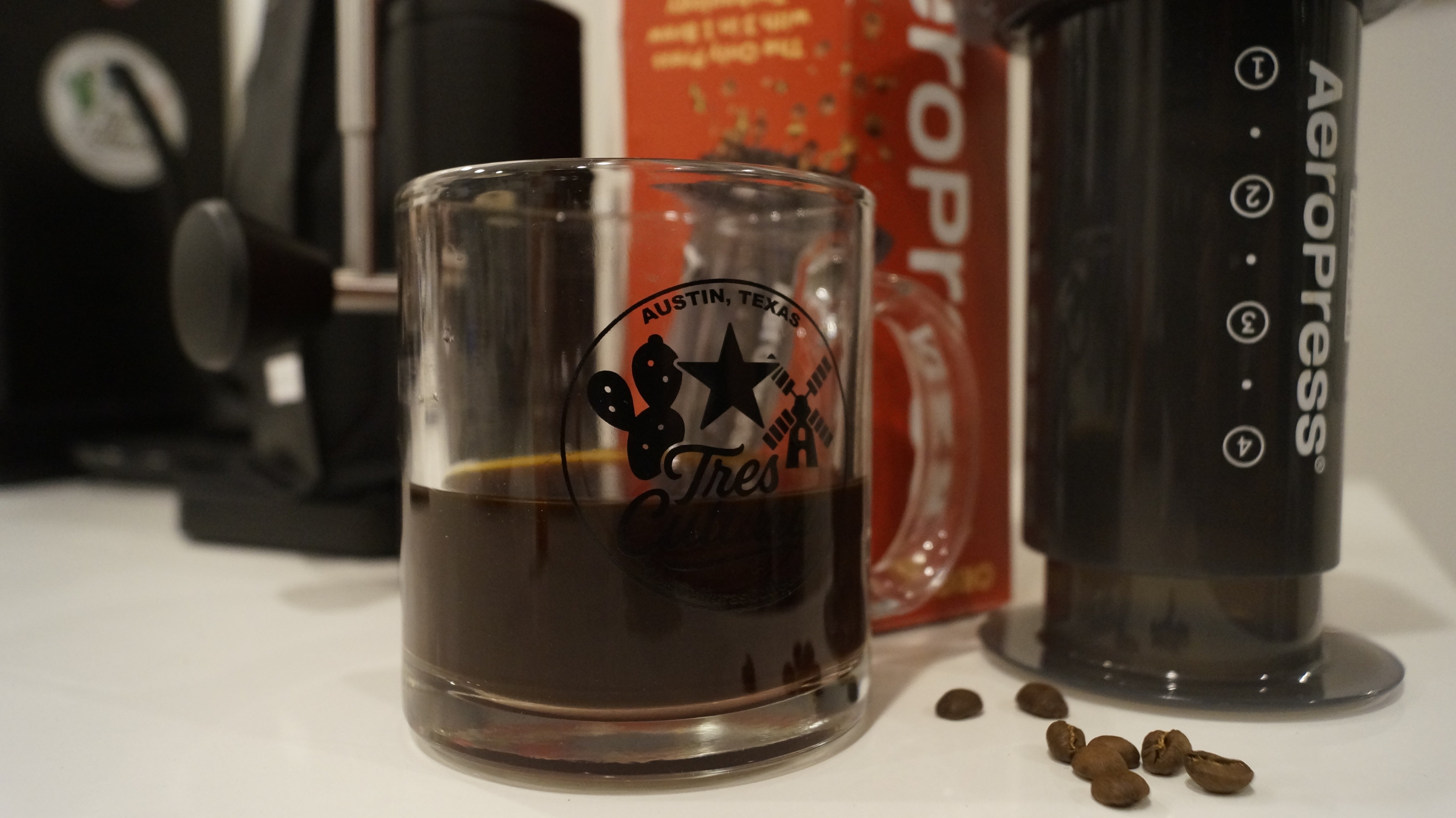 The Tres Culturas Glass Coffee Mug (ideal for Aeropress)